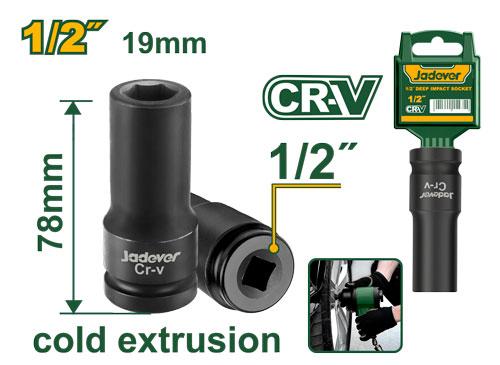 Douille à choc profonde 1/2"