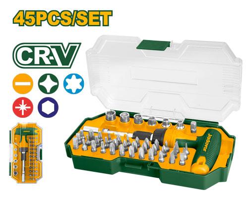 Ensemble De Tournevis À Clé À Manche En T De 45 Pièces