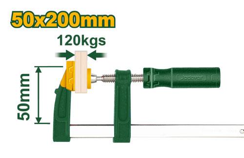 Pince en F avec poignée en plastique 