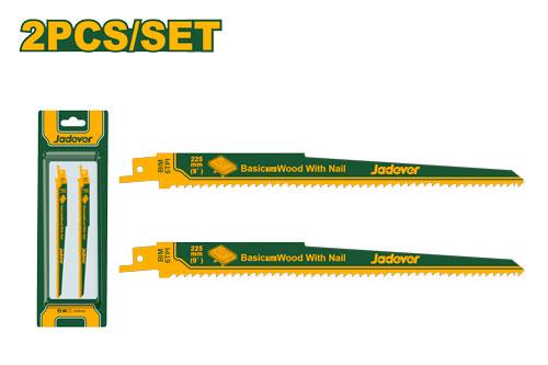 Jeu de lames de scie alternative pour le bois avec clou