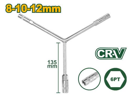 Clé à douille à poignée en Y - image 1